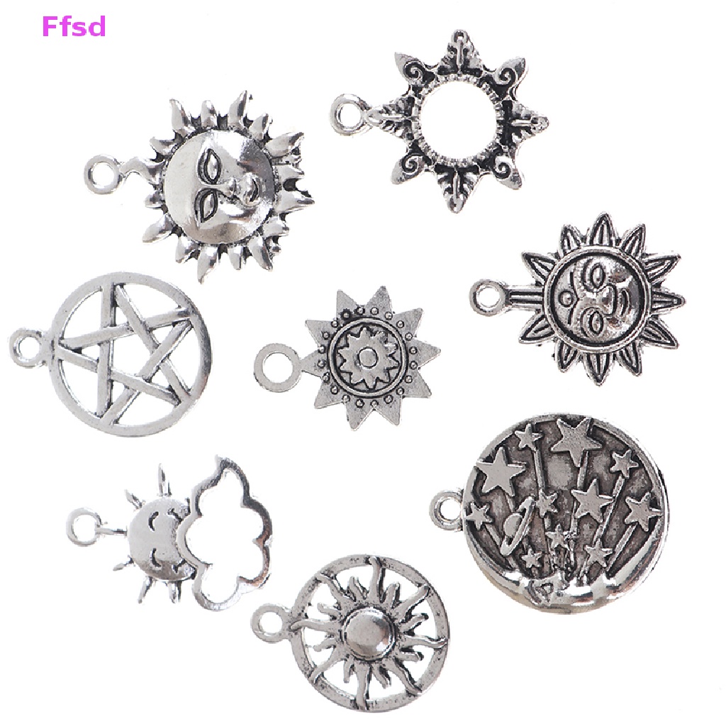 {Ffsd} Set 70 Mặt Vòng cổ Hình Mặt Trời Mặt Trăng Ch Diy Làm Trang Sức Vòng Tay