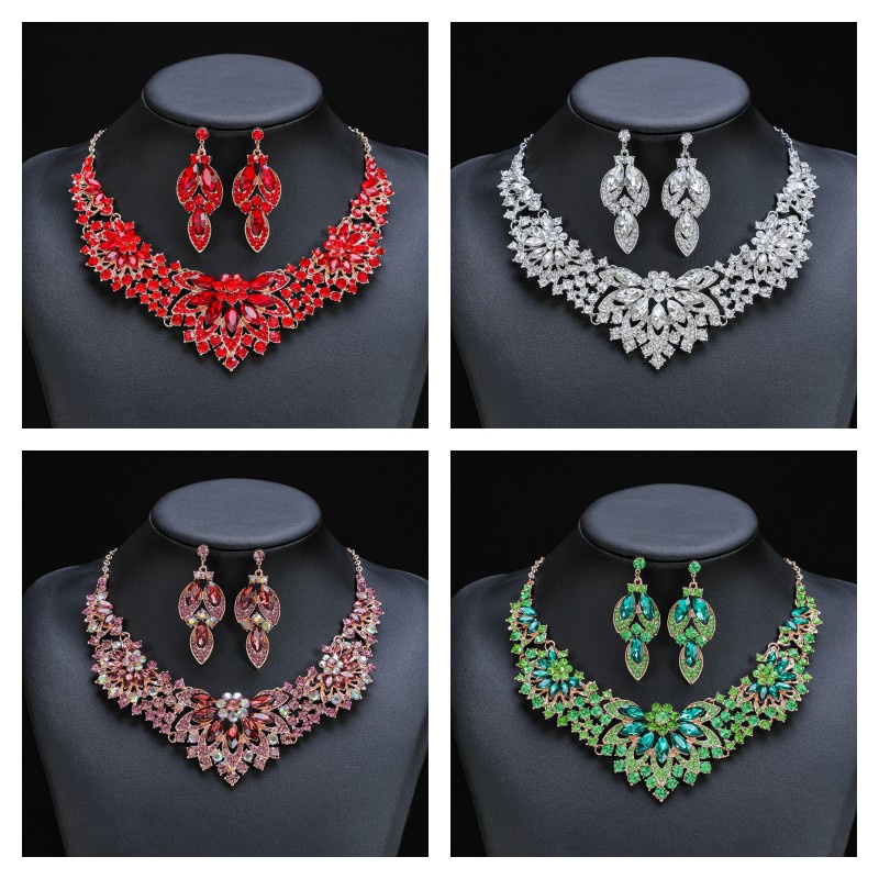 Set 2 Vòng cổ Âu Mỹ Sang Trọng Cho Cô Dâu