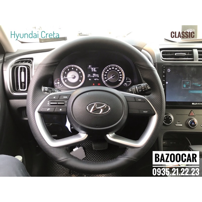 Bọc vô lăng kiểu khâu Hyundai Creta , i20 , Stargazer