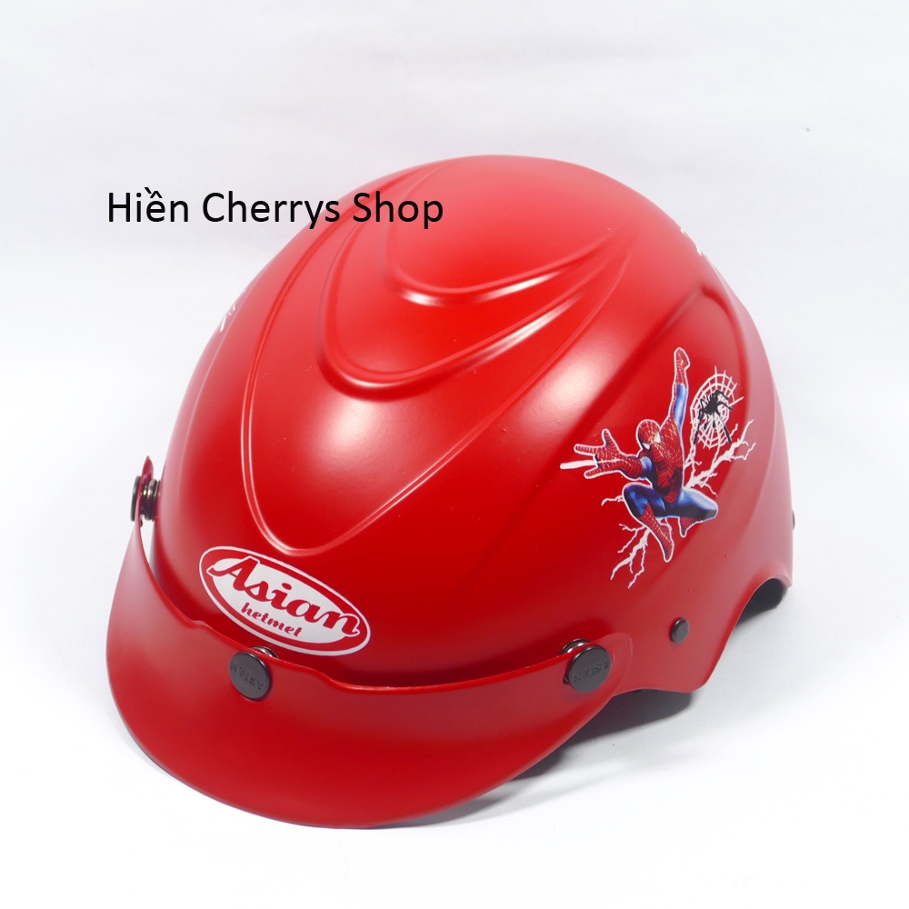Nón bảo hiểm, Mũ Bảo Hiểm Nửa Đầu Cho Trẻ Em Hình Siêu Nhân siêu Cho Bé từ 3 - 6 Tuổi.