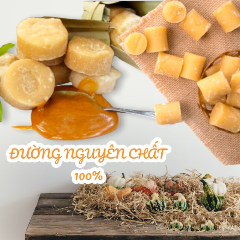 Đường Thốt Nốt Nguyên Chất- Dạng Viên Mini- Loại 1- 500g