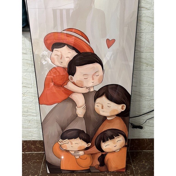 Tranh Gia Đình Treo Tường Tráng Phòng Khách/ lối vào Decor Phòng Ngủ Bố Mẹ Cho Bé Quà Tặng Tân Gia trang trí nhà