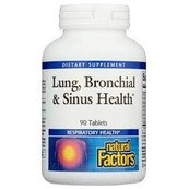 Natural Factors Lung Bronchial & Sinus Health - Viên uống thảo dược bổ phổi, tăng cường hô hấp 90 viên