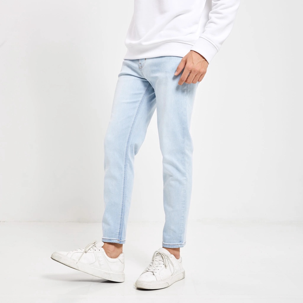 Quần Jean Nam Smart Jeans ICONDENIM Light Blue Co Dãn Trẻ Trung QJID0113