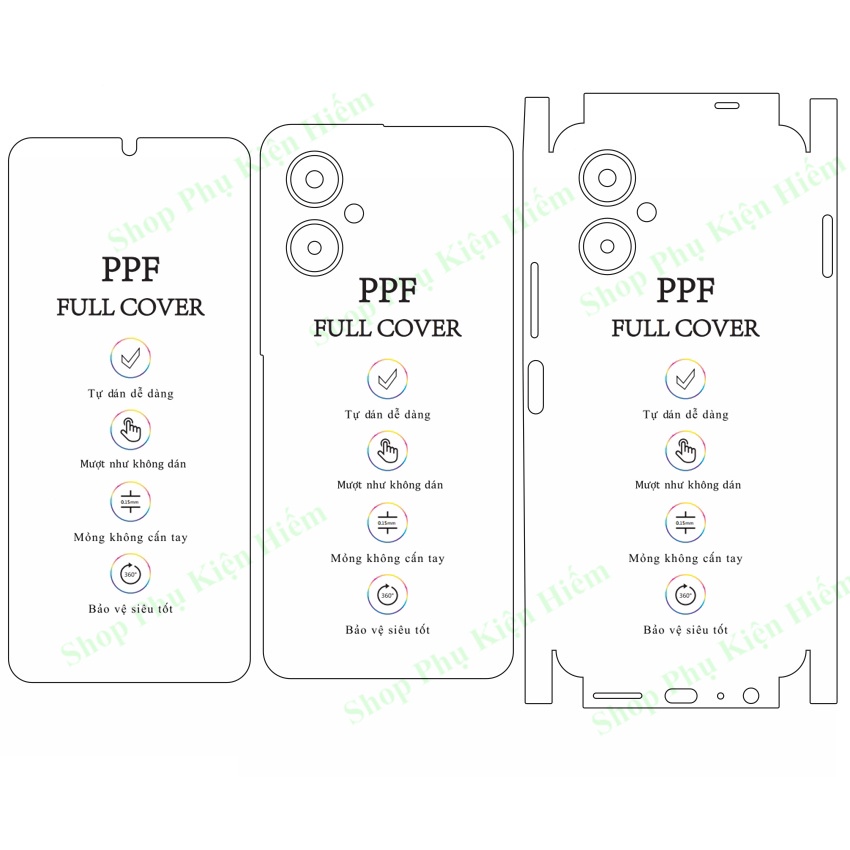 Dán PPF full viền Pova 4 Pro - Tặng dán camera