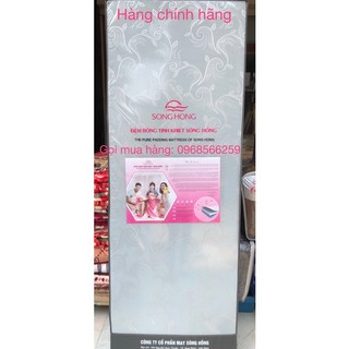 Đệm Bông ép sông hồng vỏ gấm 3 mảnh