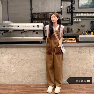 Yếm bò, Quần yếm bò phối túi dáng suông mặc được 2 kiểu