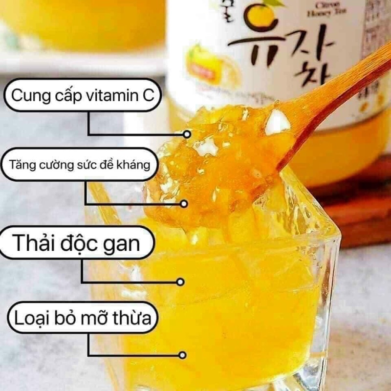 Mật ong chanh Hàn Quốc hũ 1kg _ Thơm ngon chất lượng