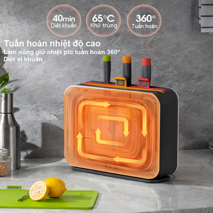 Bộ dao thớt sấy khô và khử khuẩn UV Morphy Richards MR1002 - HÀNG NHẬP KHẨU BẢO HÀNH 24 THÁNG