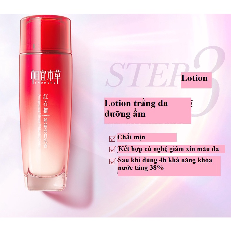 Set chăm sóc da lựu inoherb