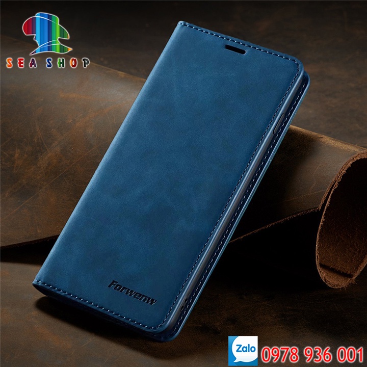 Bao da Samsung A32 4G và 5G Cao cấp - Thiết kế dạng ví sang trọng -Phong cách Da lộn - Có ngăn cài thẻ - tiên mặt