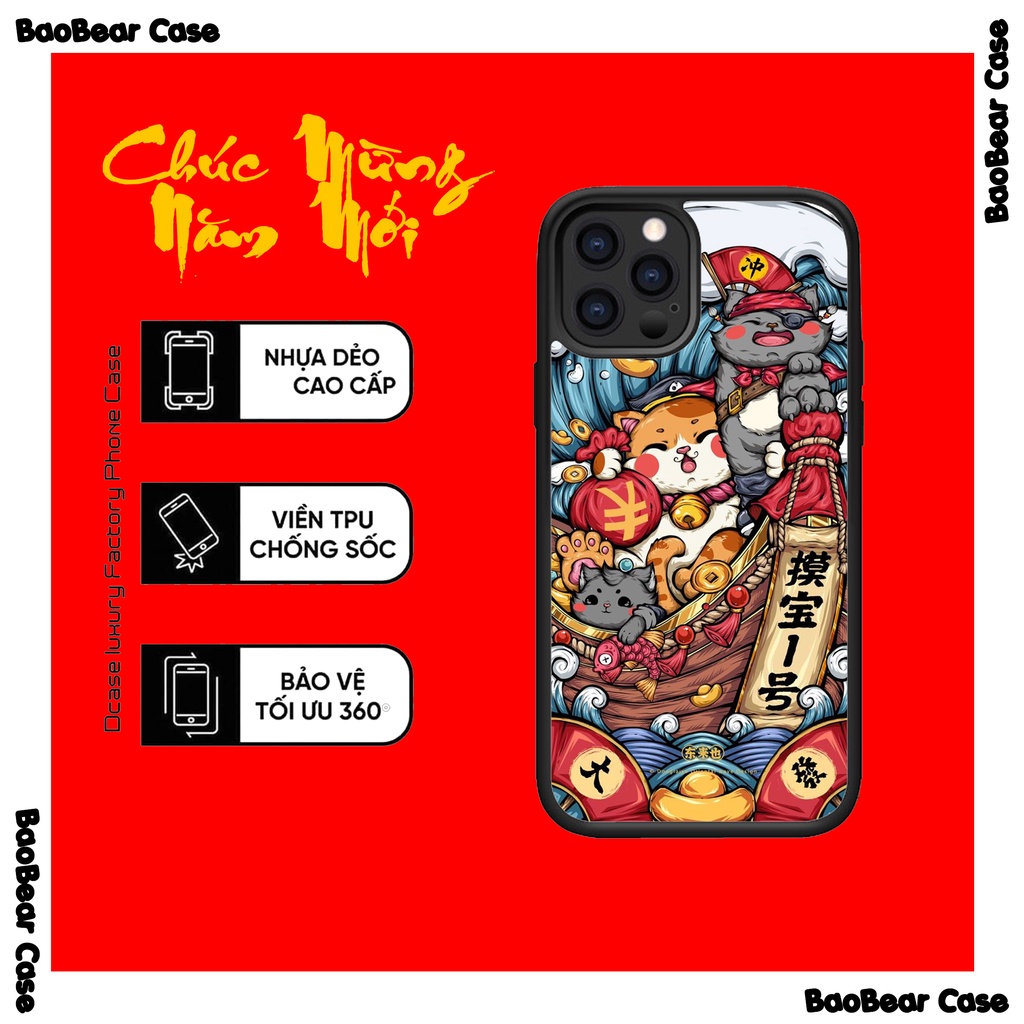 Ốp Mèo Thần Tài iphone 14prm,14plus,14pro,14, 13prm , 13pro , 13, 12prm, 12pro, 12, 11prm, 11pro, 11,X,Xr,XSM,7/8 plus,.