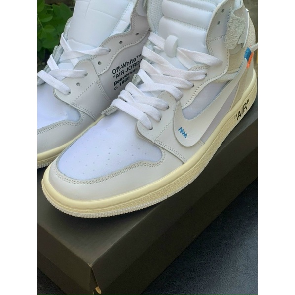 Giày thể thao sneaker Air Jordan 1 Retro High Off-White Trắng Full