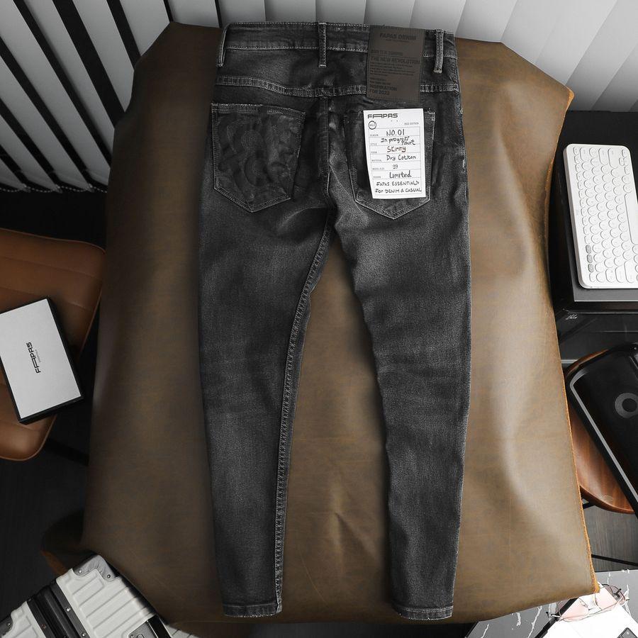 Quần Jeans Nam Guile In Sau Quần Độc Đáo Chất Vải Denim Phong Cách Cá Tính Form Skinny Tôn Dáng - FAPAS
