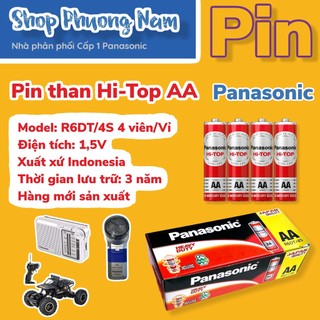 5 vỉ pin tiểu 1,5v đỏ / đen aa, panasonic r6dt / r6nt, rất tốt cho điều khiển, đồng hồ, đồ chơi, văn phòng phẩm