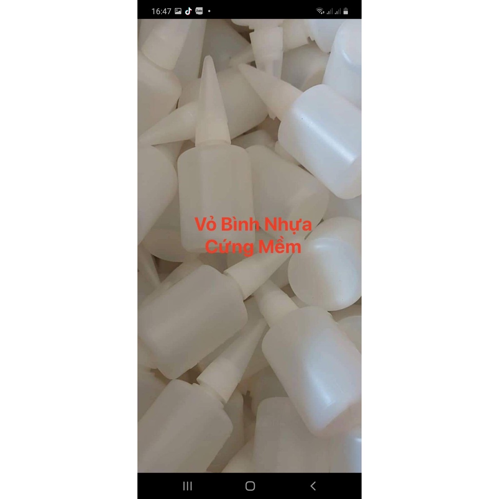 1 Kg Bình Nhựa Cứng, Mềm Loại 40gr ( 120 BÌNH: + VÒI+ NẮP+ CHỤP)