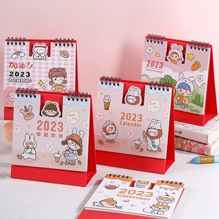 |nhiều mẫu có sẵn| lịch để bàn đa năng desk calendar 2023 cực tiện dụng bé gái vịt thỏ cà rốt đáng yêu