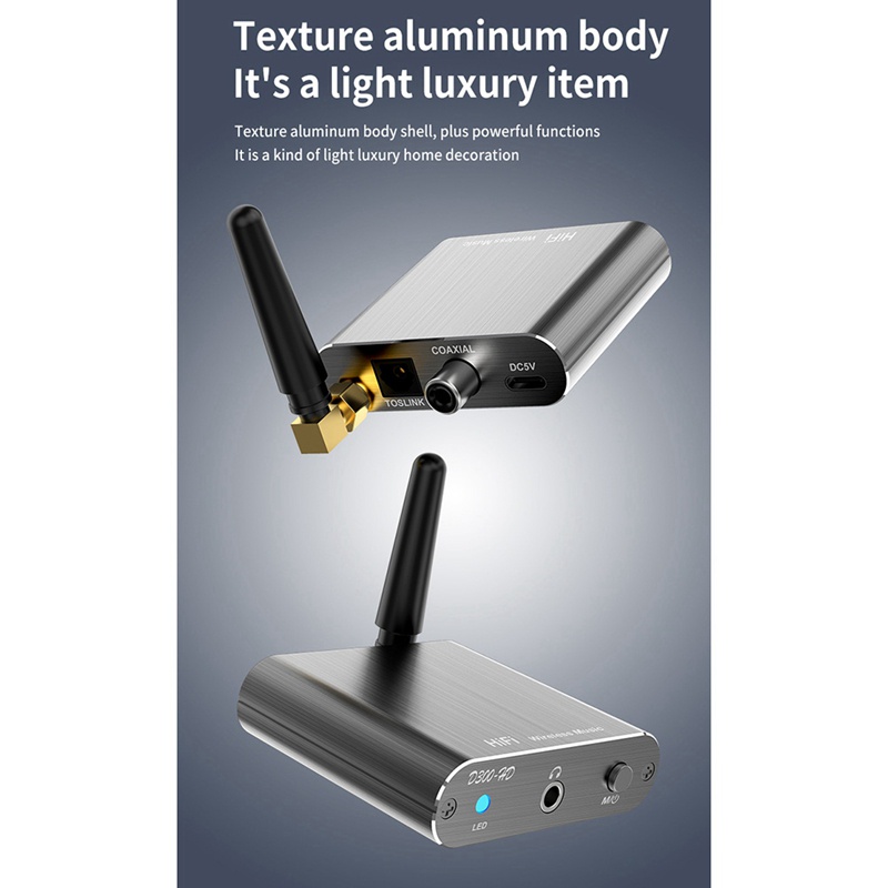 Thiết Bị Nhận Tín Hiệu Không Dây APTX-HD Bluetooth 5.2 HiFi Hỗ Trợ Khuếch Đại Âm Thanh