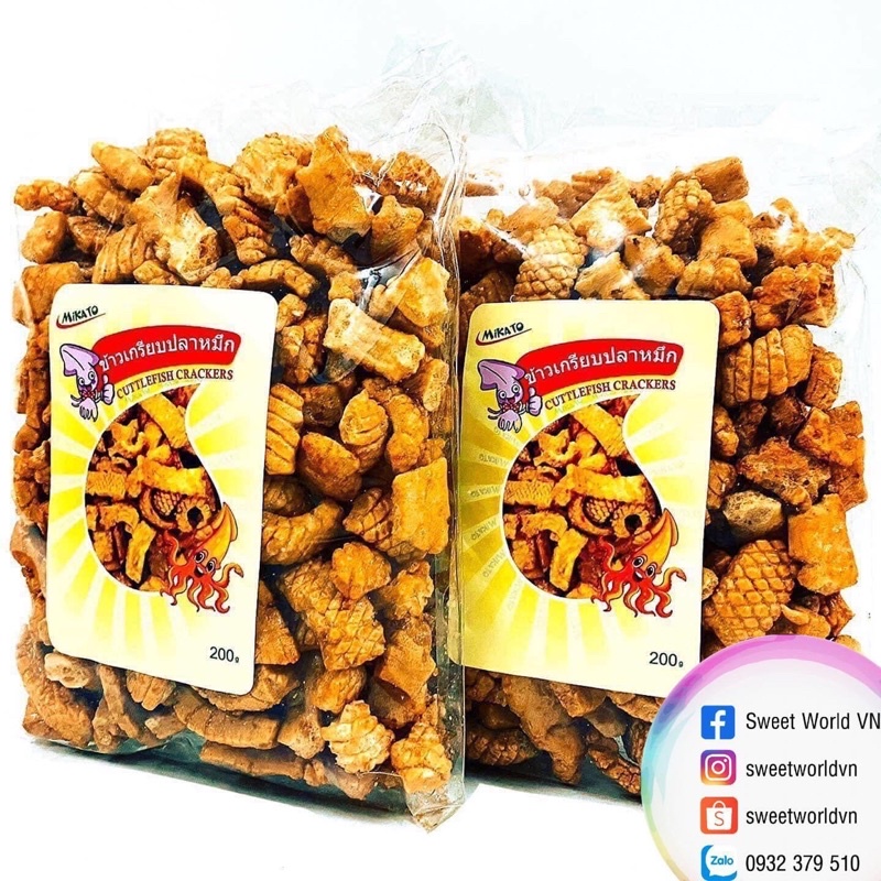 Bánh snack mực Mikato - Thái Lan