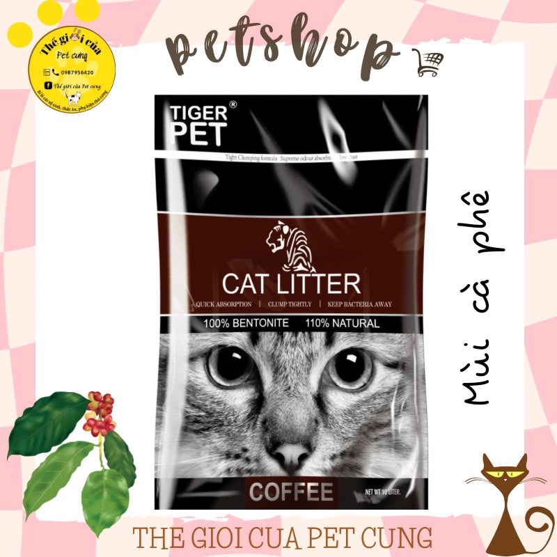 Cát vệ sinh cho mèo. Cát Tiger Cat Litter 5L - 3,5kg