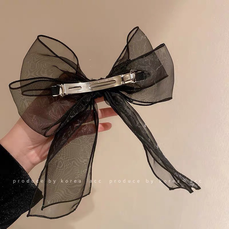 Cặp tóc nơ voan phồng, cặp tóc nữ tính cho bạn gái đáng yêu tiểu thư nhẹ nhàng - Y269