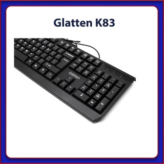 Bàn Phím Có Dây Glatten K83 - Màu Đen