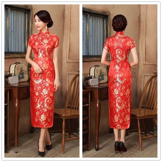 ĐẦM SƯỜN XÁM CỔ TÀU FOM DÀI CỰC XINH XẮN