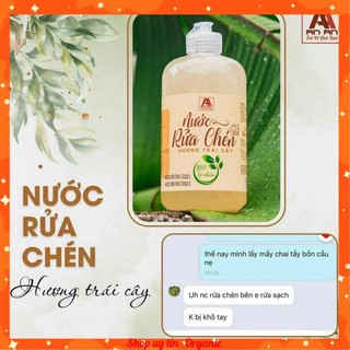 Nước rửa chén enzym hữu cơ- An An, 100% thành phần từ thiên nhiên, nước rửa chén hữu cơ bồ hòn