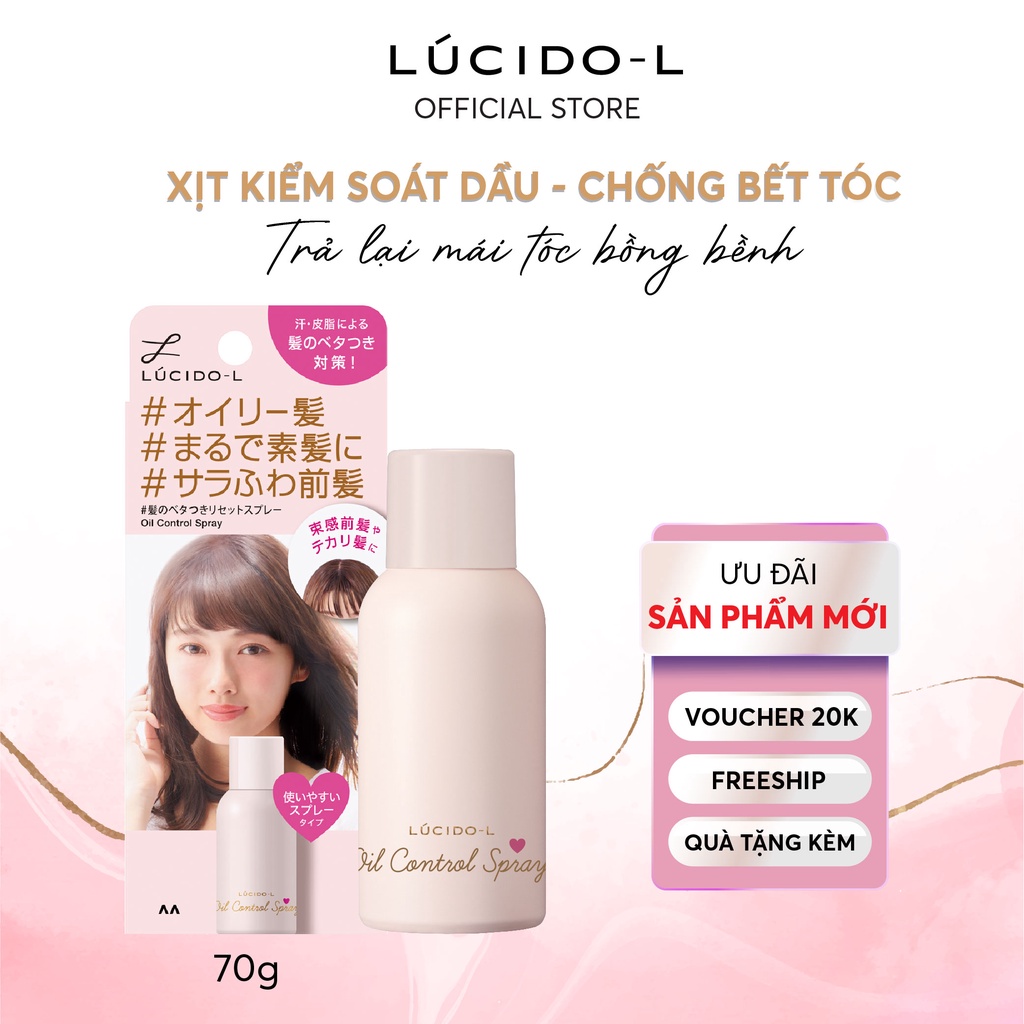 Xịt Chống Bết Tóc Lucido-L Oil Control Spray 70g