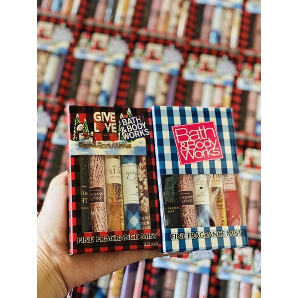 Set 5 chai xịt thơm Bath&Body Works Fine Fragrance Mist 10ml x 5 - Wellstoreuk89