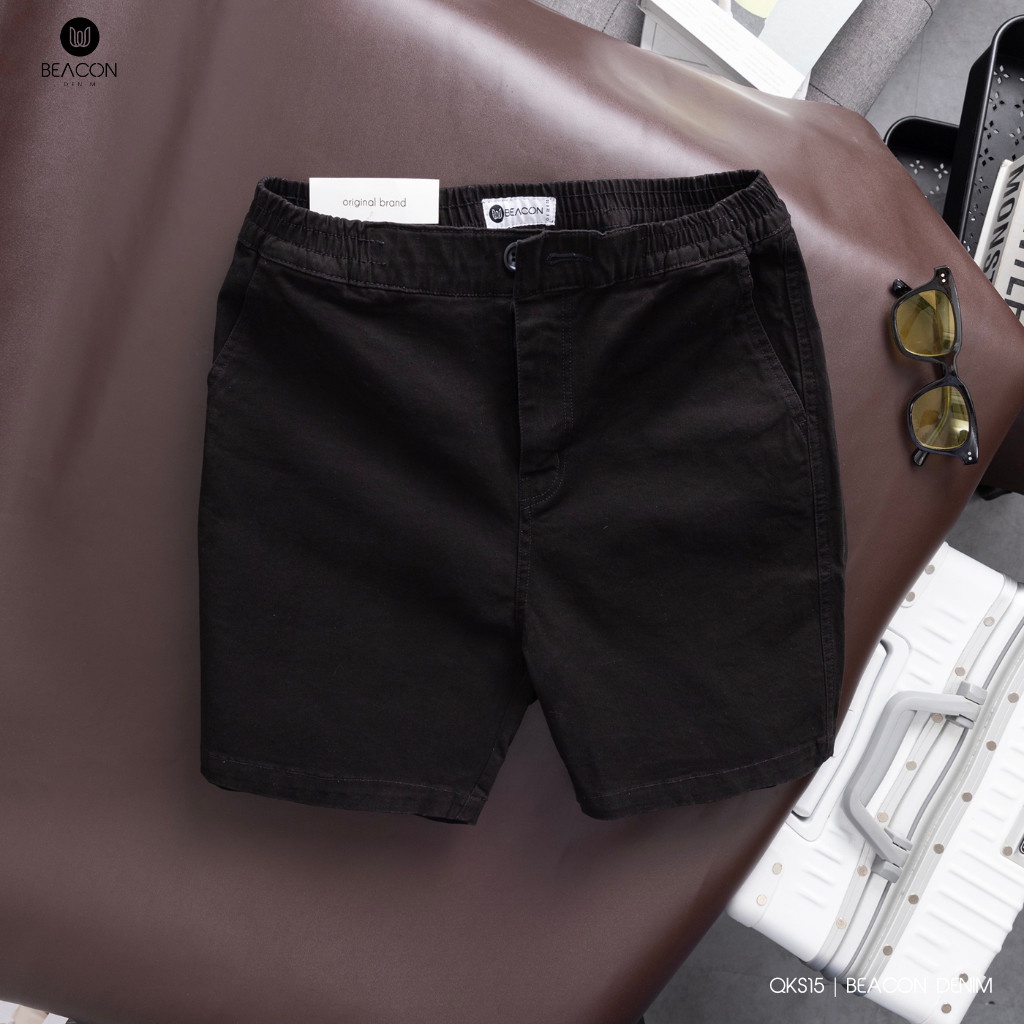 Quần Kaki Short Nam Cao Cấp Trẻ Trung BEACON DENIM Form SlimFit Mã QKS15