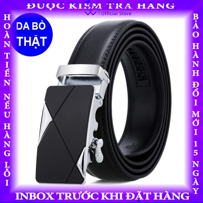 Thắt Lưng Nam Da Bò Thật Cao Cấp VICENZO Khóa Tự Động Hợp Kim Chống Rỉ, Dây Thắt Lưng Nam Da Bò Cam Kết 1 Đổi 1 hogdieu