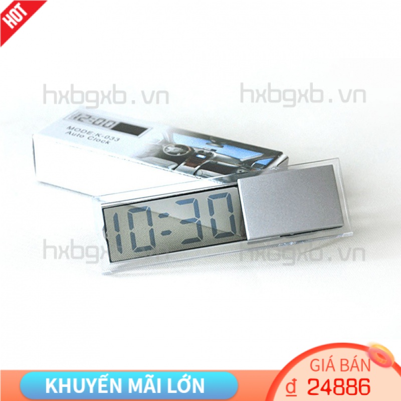 Đồng Hồ Điện Tử Gắn Kính Chắn Gió Xe Ô Tô