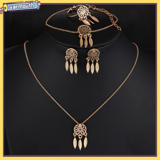 Bộ Trang Sức Hình Dream Catcher Tua Rua Xinh Xắn Cho Nữ