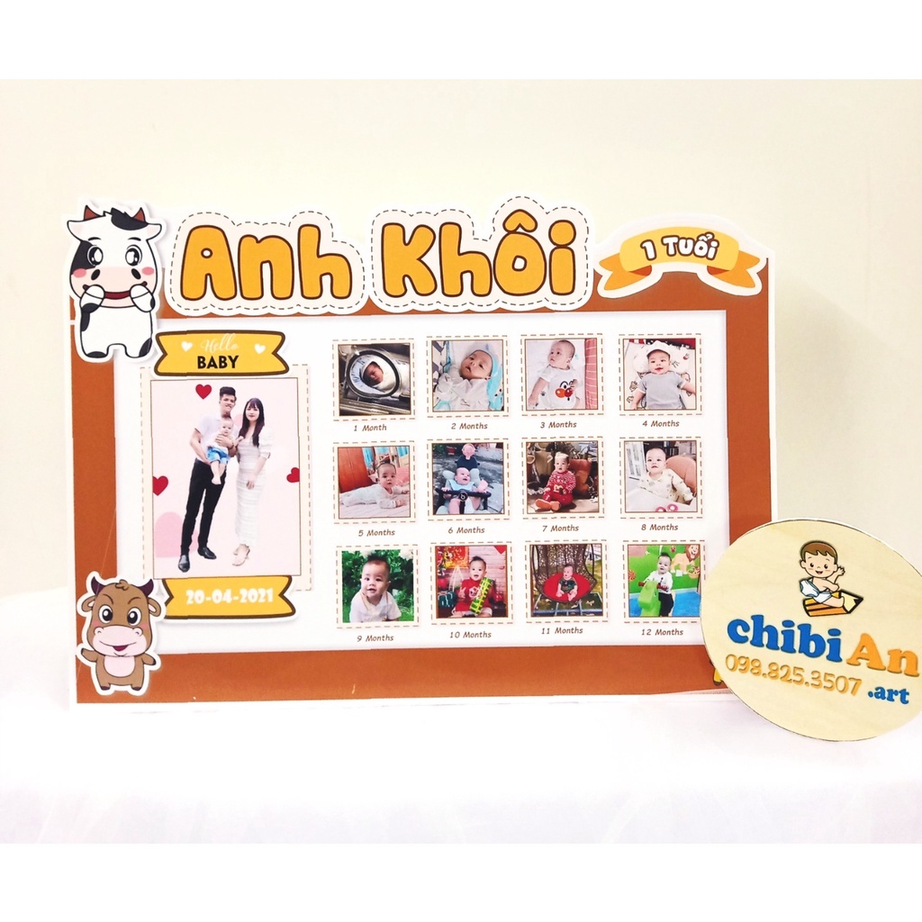 Phụ kiện trang trí sinh nhật cho bé đẹp rẻ - Mẫu bảng thành tích để bàn