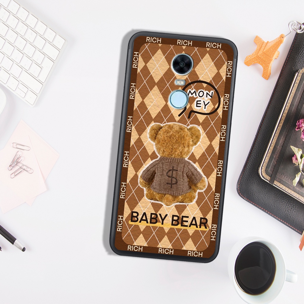 Ốp Lưng XIAOMI REDMI NOTE 3 - REDMI 5 - REDMI 5 PLUS , In Hình Gấu&amp;Thỏ Siêu Đáng Yêu.