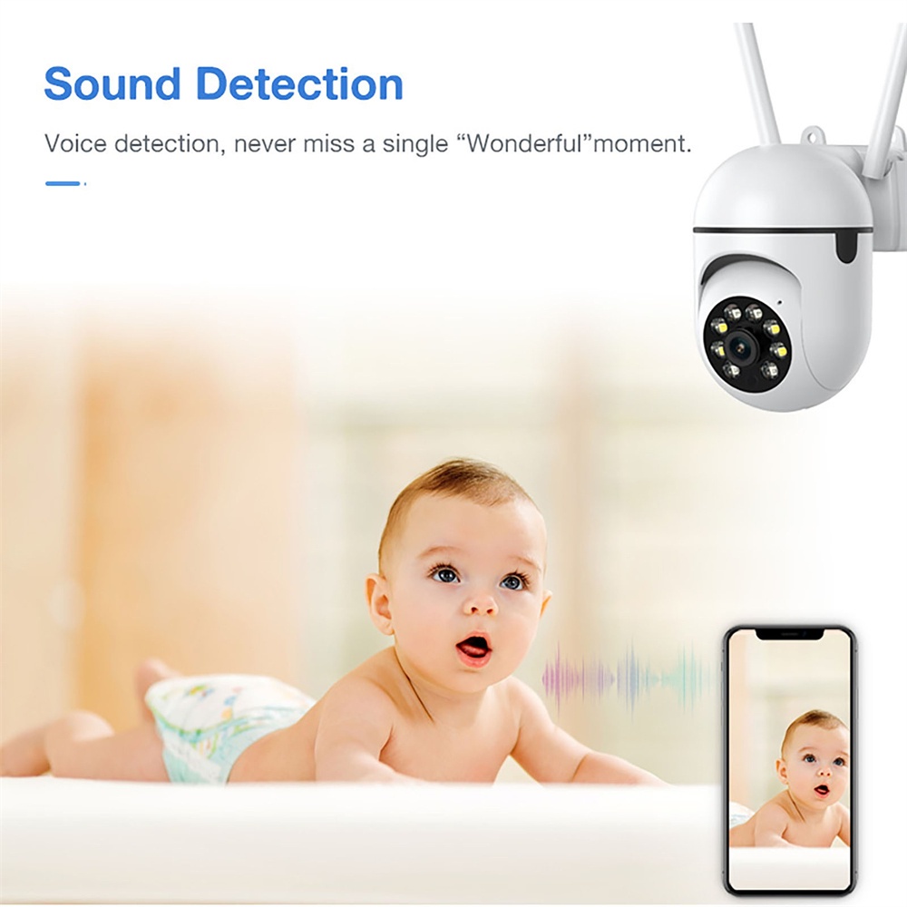 Máy Quay An Ninh A7 CCTV HD 1080P IR Góc Rộng 350 Độ Điều Khiển Từ Xa