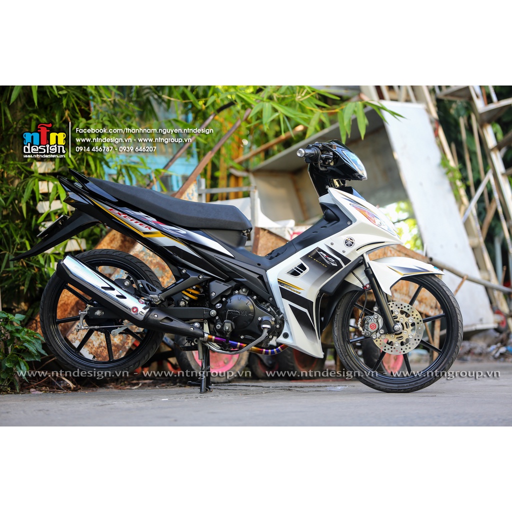 Tem Exciter 2008 - 2010 mẫu RC trắng đen