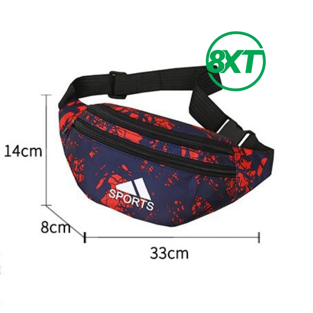 Túi bao tử nam nữ Unisex thời trang siêu nhẹ TC09 chống nước, túi thay đổi linh hoạt được 3 kiểu đeo