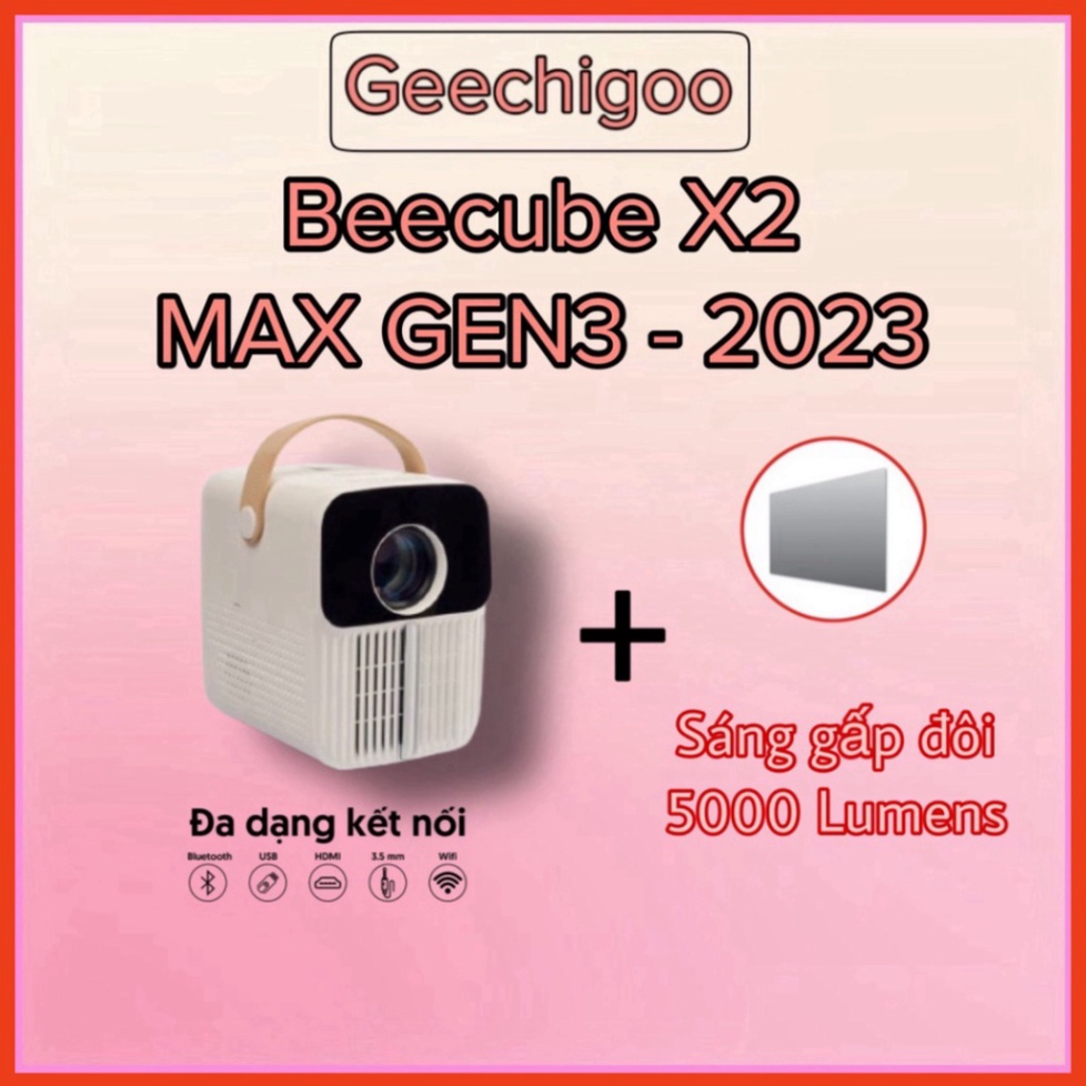 Máy Chiếu Mini BeeCube X2 MAX và X2 MAX GEN3 - Bảo Hành 12 Tháng Tặng Màn Chiếu Và Giá Đỡ Treo Tường ( sale )