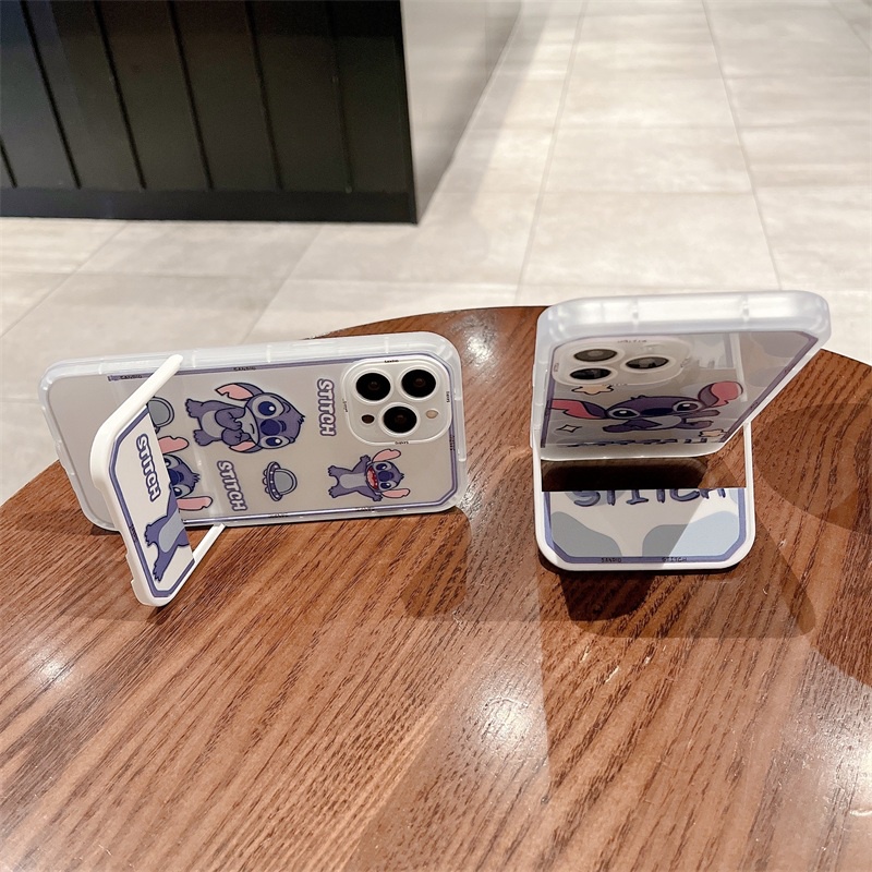 Ốp Điện Thoại Silicone Mềm Trong Suốt Chống Sốc In Hình Stitch Hoạt Hình Cho iPhone 14 11 13 12 Pro Max XS XR XSMAX 7 plus se2