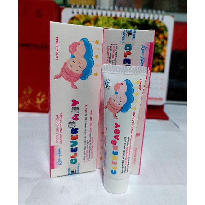 Kem Hăm CLEVER Baby  Dưỡng Ẩm Giảm Mẩn Ngứa Viêm Da Hăm Tã Chàm Sữa Tuyb 20g