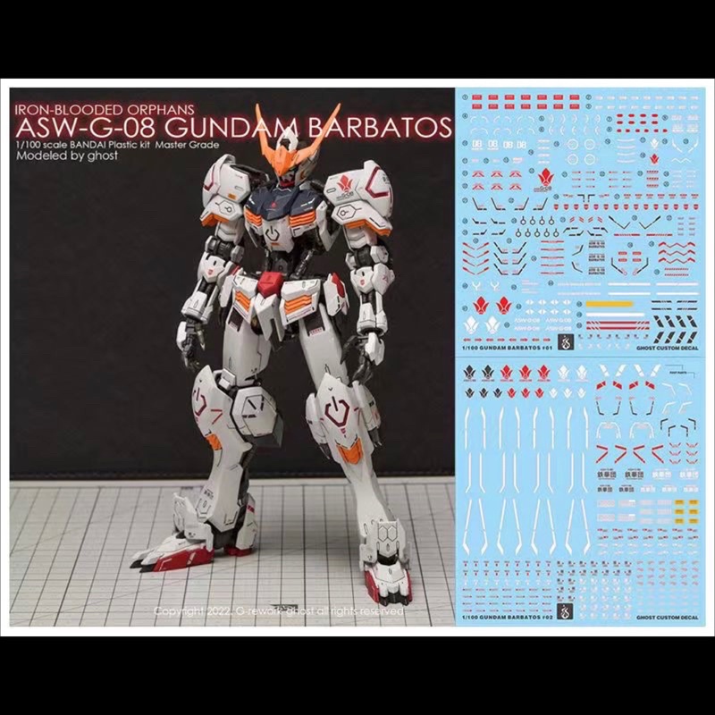 Decal Ghost MG 1 / 100 BARBATOS Blacklight Glow