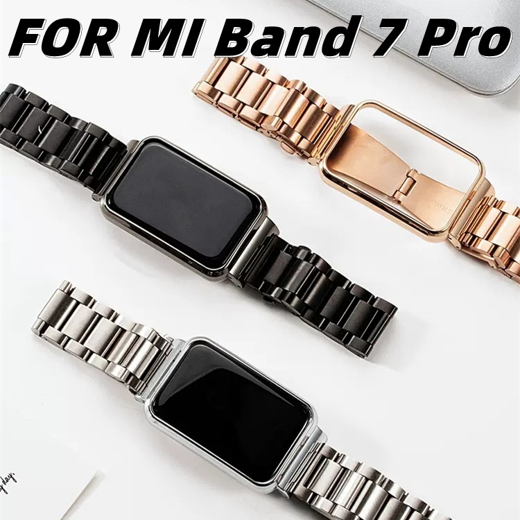 Dây Đeo Thay Thế Chất Liệu Kim Loại Không Gỉ Cho Xiaomi Mi Band 7Pro 7 Pro