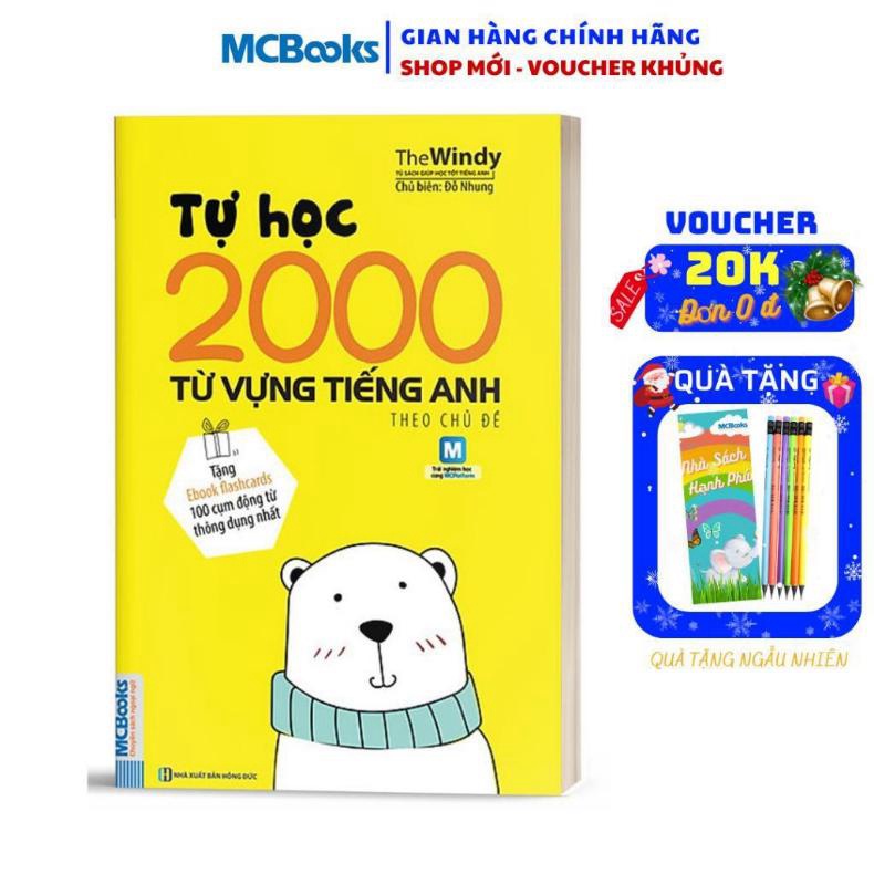 Sách - Tự Học 2000 Từ Vựng Tiếng Anh Theo Chủ Đề Phiên Bản Khổ Nhỏ (Học Kèm App Online)