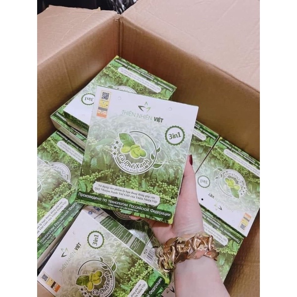 Cafe xanh giảm cân chính hãng 100% hộp 30 gói tặng 8 gói cacao đỏ ạ
