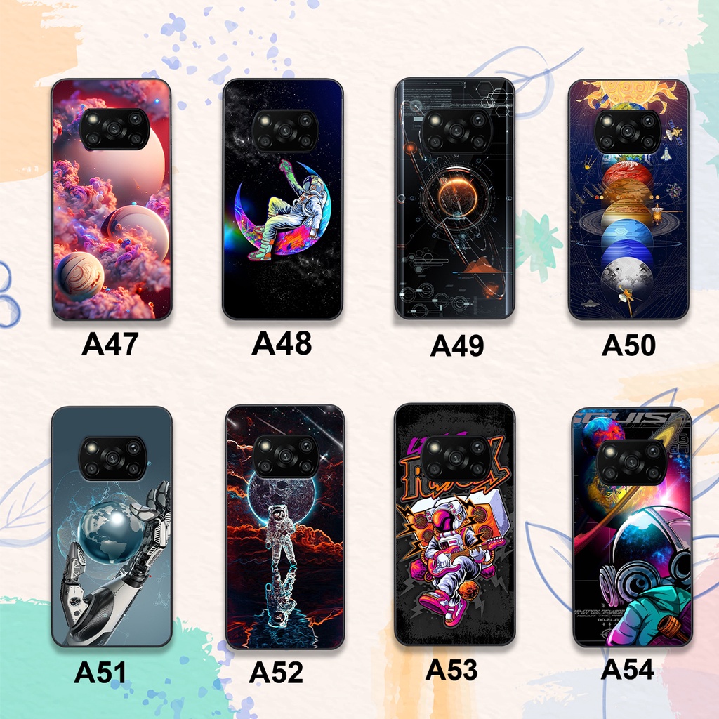 Ốp Xiaomi Redmi Poco X3 - Redmi Poco X3 Pro In Hình Họa Tiết Vũ Trụ Phi Hành Gia Đẹp Hot Trend 2023