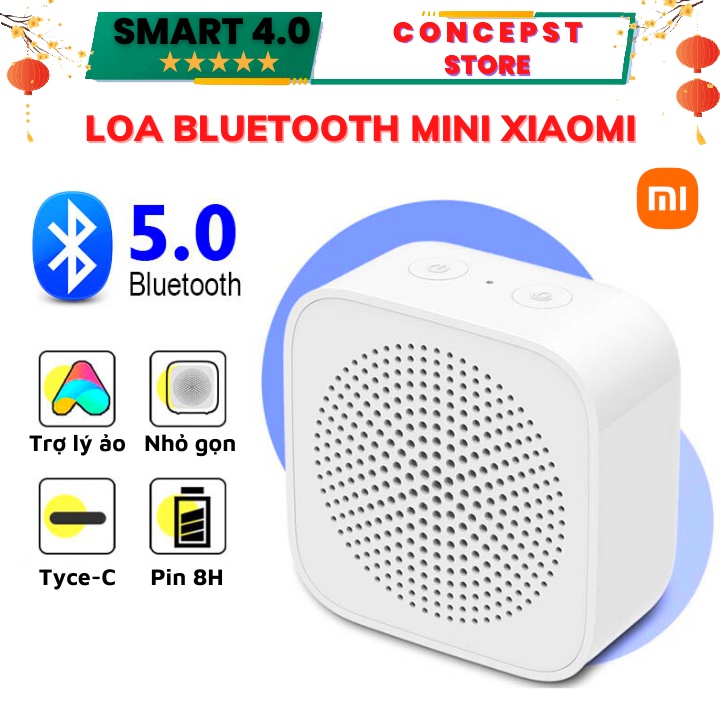 Loa Bluetooth Mini Xiaomi Cao Cấp - Bluetooth 5.0 , Siêu Nhỏ, Âm Thanh Chất Lượng - Pin Sử Dụng 8h-12h (Bảo Hành 2 Năm)