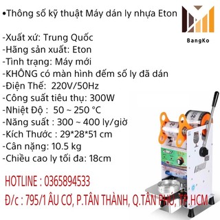 [ Hàng ETON Chính Hãng ] - Máy ép miệng ly - [ 300 - 700ml ] - Bằng Tay