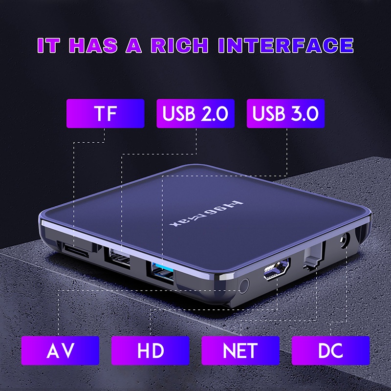 Tv box ram 4G Bộ nhớ 32G android 12 video 4K cực nét hỗ trợ Bluetooth Wifi kép bảo hành 12 tháng H96MAX V12 android box | BigBuy360 - bigbuy360.vn